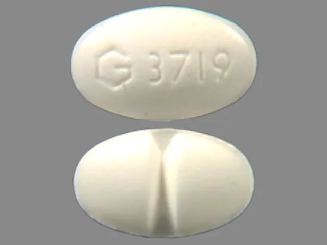 Alprazolam (Xanax) G 3719 Pill Image