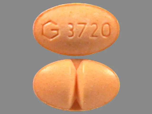 Alprazolam (Xanax) G 3720 Pill Image