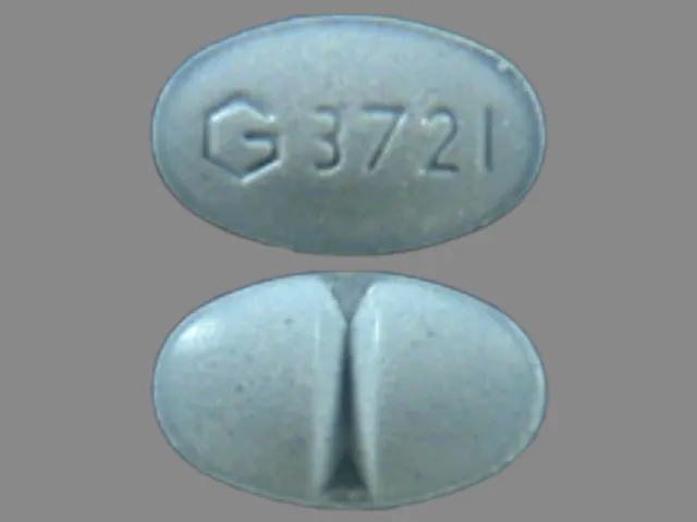 Alprazolam (Xanax) G 3721 Pill Image