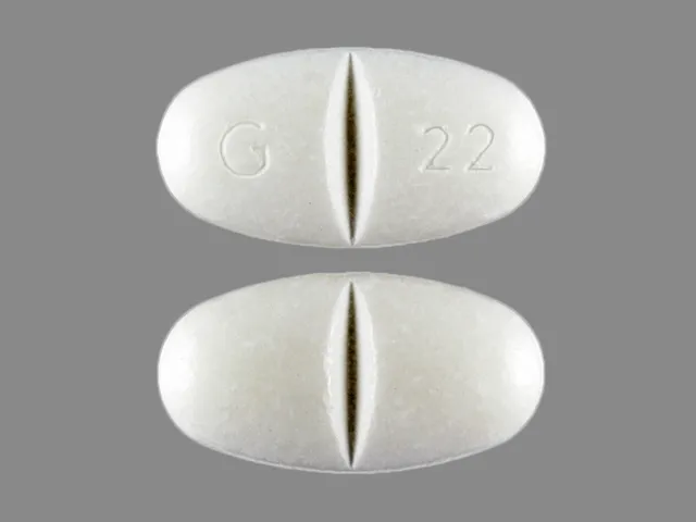 Gabapentin (Gralise, Neurontin) G 22 Pill Image