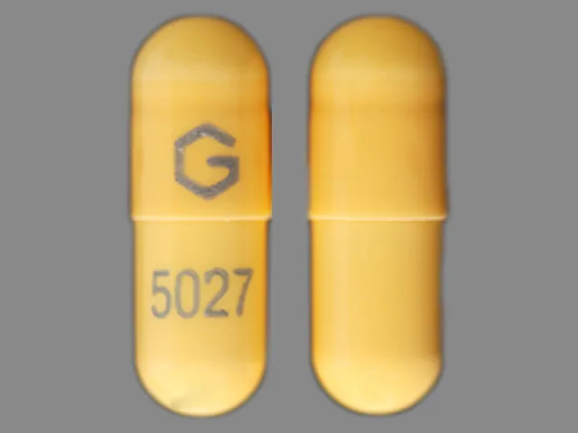 Gabapentin (Gralise, Neurontin) G 5027 Pill Image