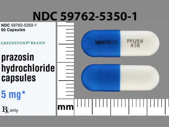 Prazosin (Minipress) MINIPRESS PFIZER 438 Pill Image