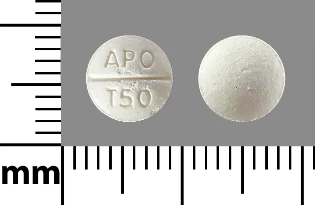 Trazodone APO T50 Pill Image
