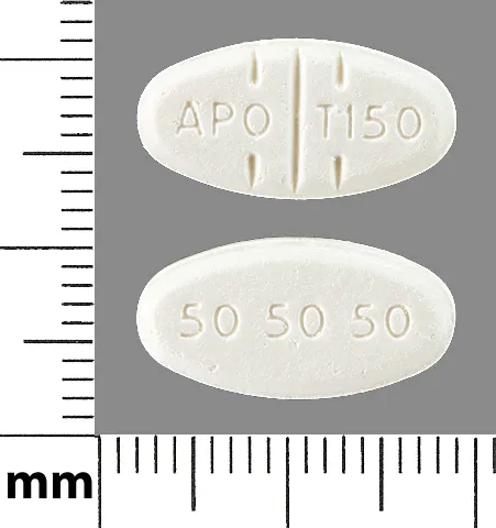 Trazodone APO T150 50 50 50 Pill Image