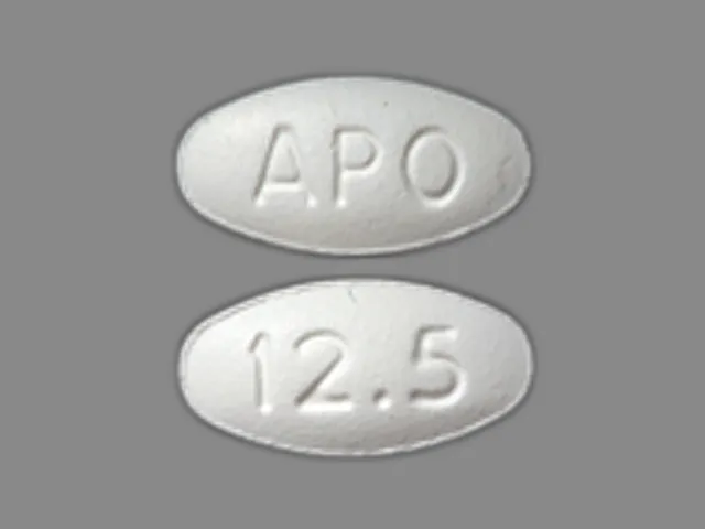 Carvedilol (Coreg, Coreg CR) APO 12.5 Pill Image
