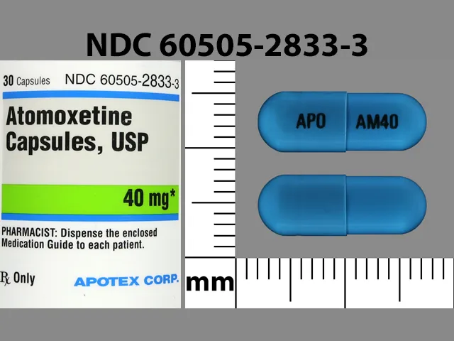 Atomoxetine (Strattera) APO AM40 Pill Image
