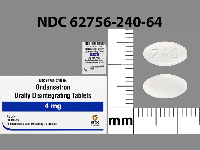 Ondansetron (Zofran, Zofran ODT, Zuplenz) 240 Pill Image