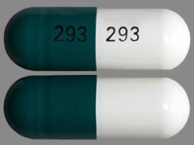 Cephalexin (Keflet, Keflex, Keftab) 293 293 Pill Image