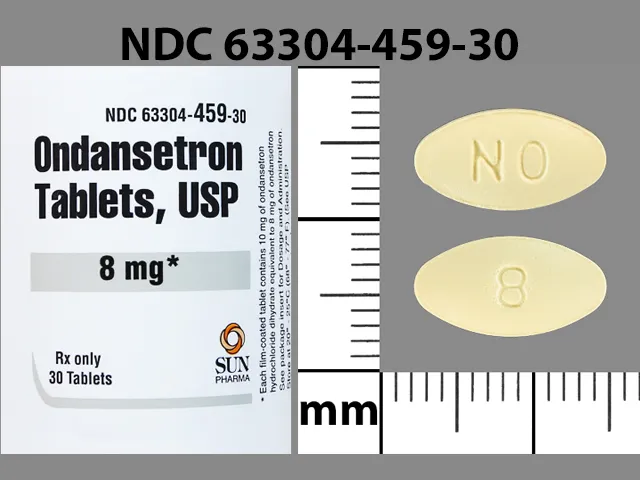 Ondansetron (Zofran, Zofran ODT, Zuplenz) NO 8 Pill Image