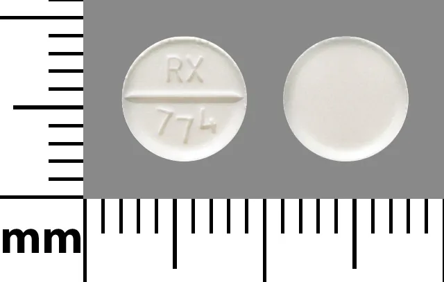 Lorazepam (Ativan, Loreev XR) RX 774 Pill Image