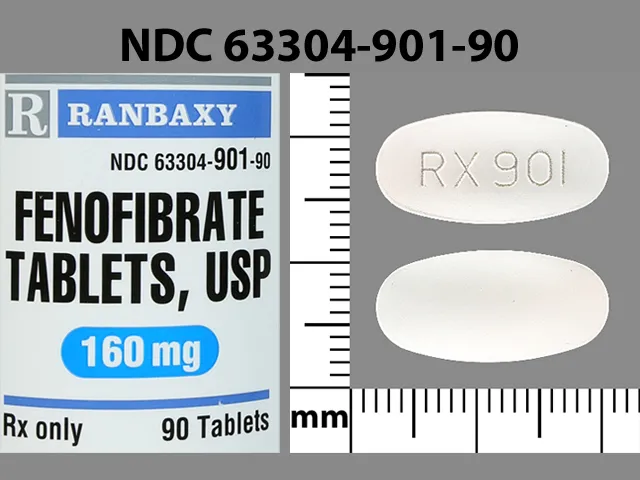 Fenofibrate RX901 Pill Image