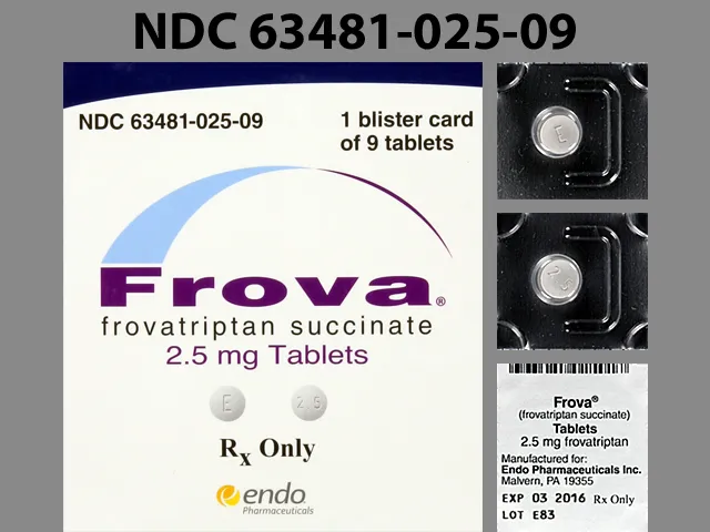 Frovatriptan (Frova) E 2.5 Pill Image