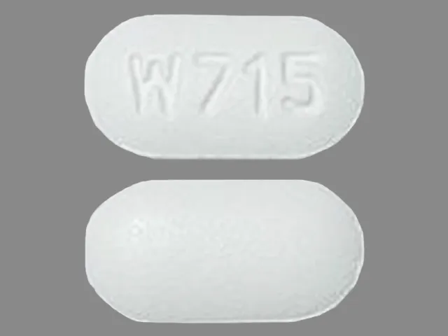 Zolpidem (Ambien) W715 Pill Image