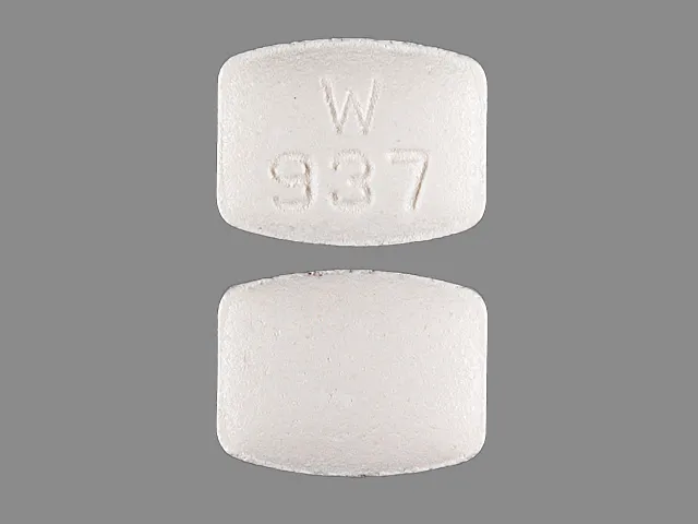 Famotidine (Pepcid, Zantac 360) W 937 Pill Image