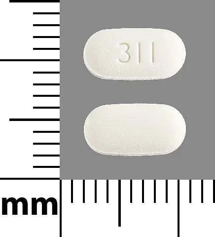Ezetimibe/Simvastatin (Vytorin) 311 Pill Image