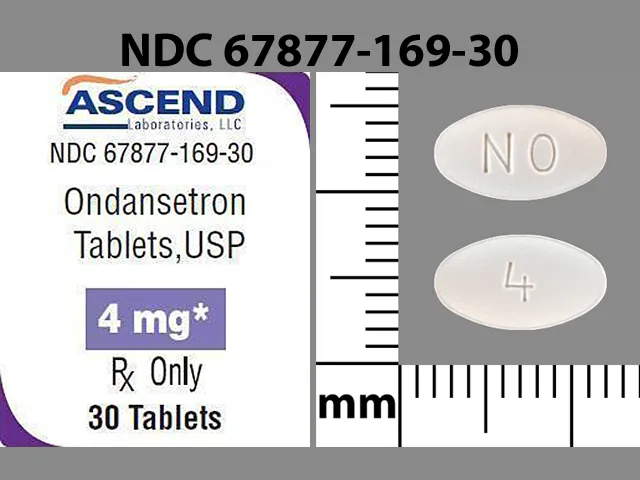 Ondansetron (Zofran, Zofran ODT, Zuplenz) NO 4 Pill Image