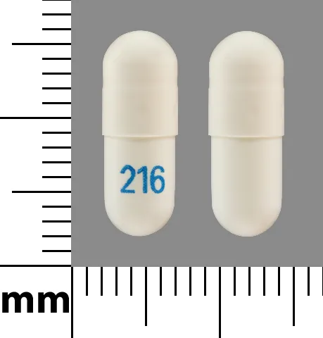 Gabapentin (Gralise, Neurontin) 216 Pill Image
