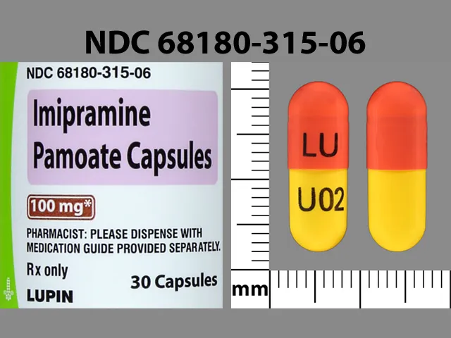 Imipramine LU U02 Pill Image