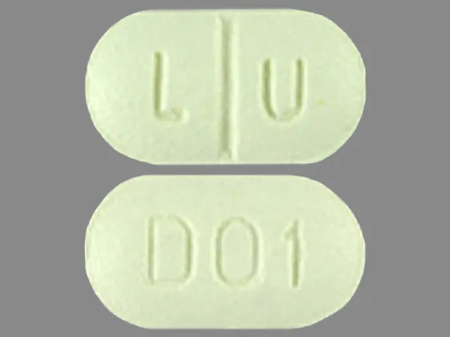 Sertraline (Zoloft) L U D01 Pill Image