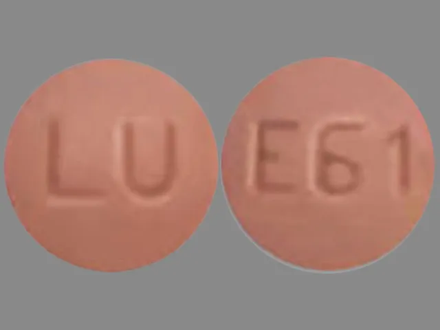 Zolpidem (Ambien) LU E61 Pill Image
