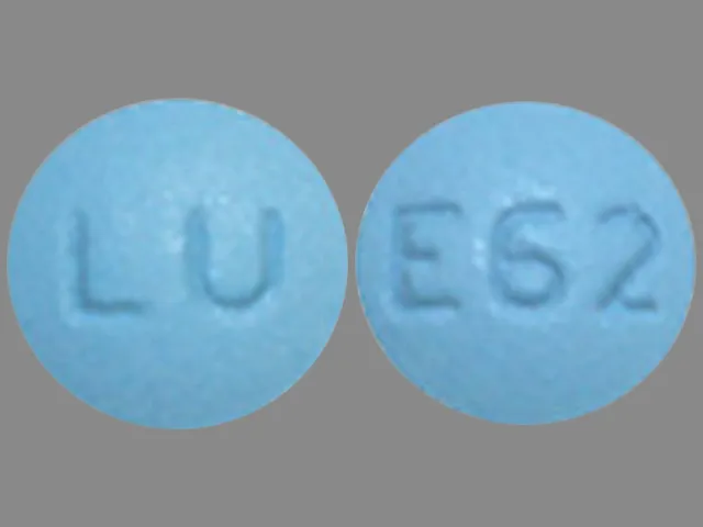 Zolpidem (Ambien) LU E62 Pill Image