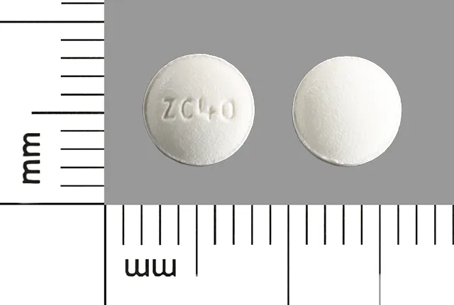 Carvedilol (Coreg, Coreg CR) ZC40 Pill Image