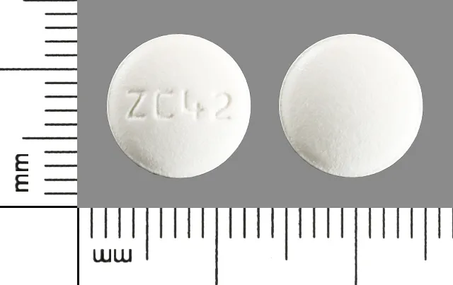 Carvedilol (Coreg, Coreg CR) ZC42 Pill Image