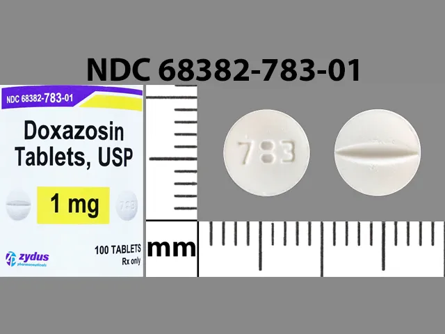 Doxazosin (Cardura) 783 Pill Image