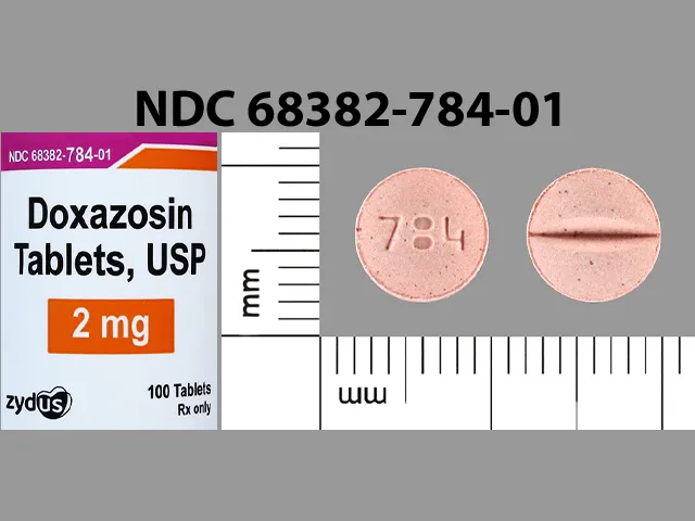 Doxazosin (Cardura) 784 Pill Image