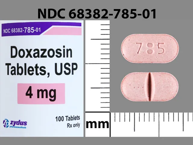 Doxazosin (Cardura) 785 Pill Image