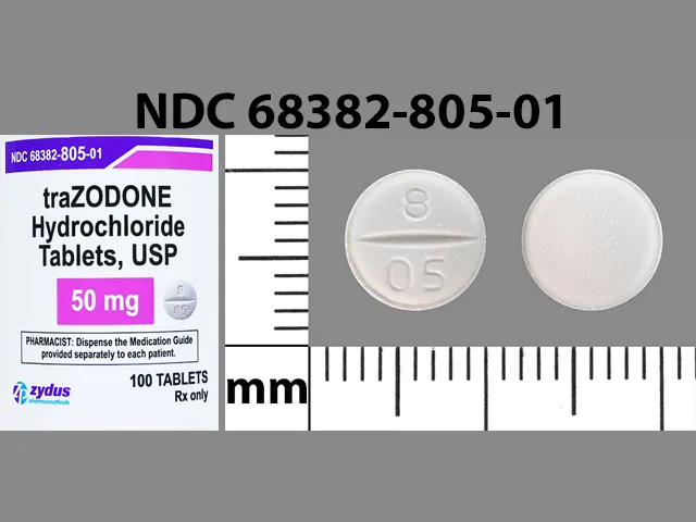Trazodone 8 05 Pill Image