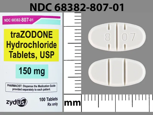 Trazodone 8 07 Pill Image
