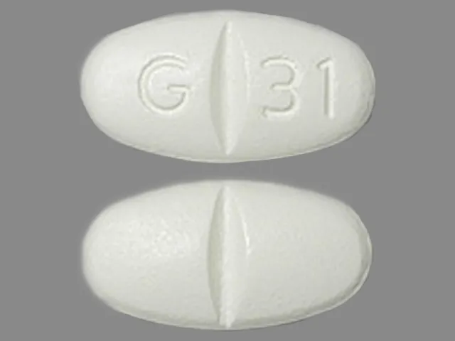 Gabapentin (Gralise, Neurontin) G 31 Pill Image