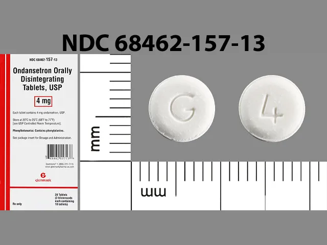 Ondansetron (Zofran, Zofran ODT, Zuplenz) G 4 Pill Image