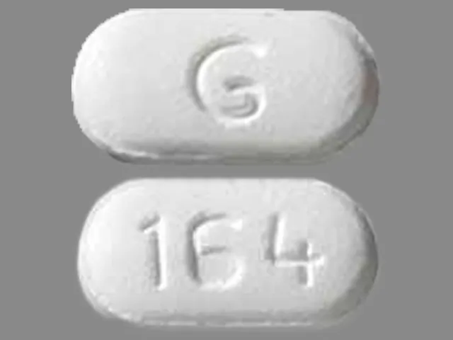 Carvedilol (Coreg, Coreg CR) G 164 Pill Image