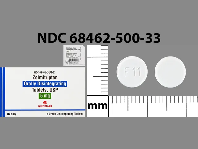 Zolmitriptan (Zomig) F11 Pill Image
