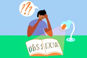 People with dyslexia have trouble reading because they can't match letters and words with the sounds they make. (Photo credit: iStock/Getty Images)