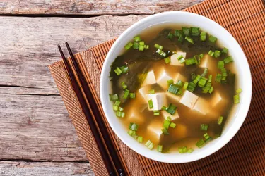 Miso soup is a popular Japanese dish. It's created using miso paste, which is made through a two-step fermentation process that produces an umami flavor. (Photo Credit: iStock/Getty Images)