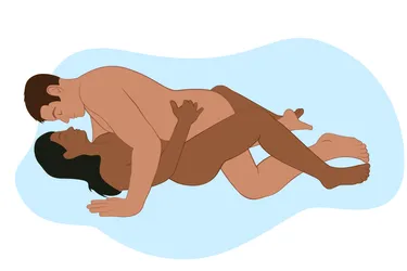 In the missionary sex position, two partners are face to face. There are many variations to this position. (Illustration: Iris Johnson/Jobson) 