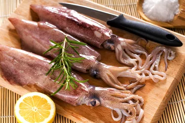 Squid is a seafood high in protein and omega-3 fatty acids.