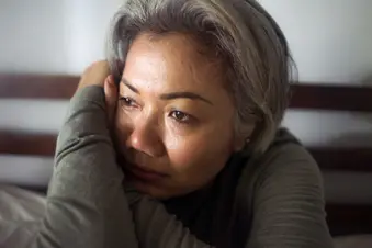 photo of tired woman