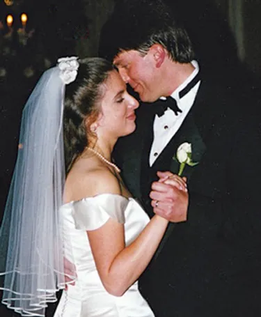 The Watsons on their wedding day in 1997.