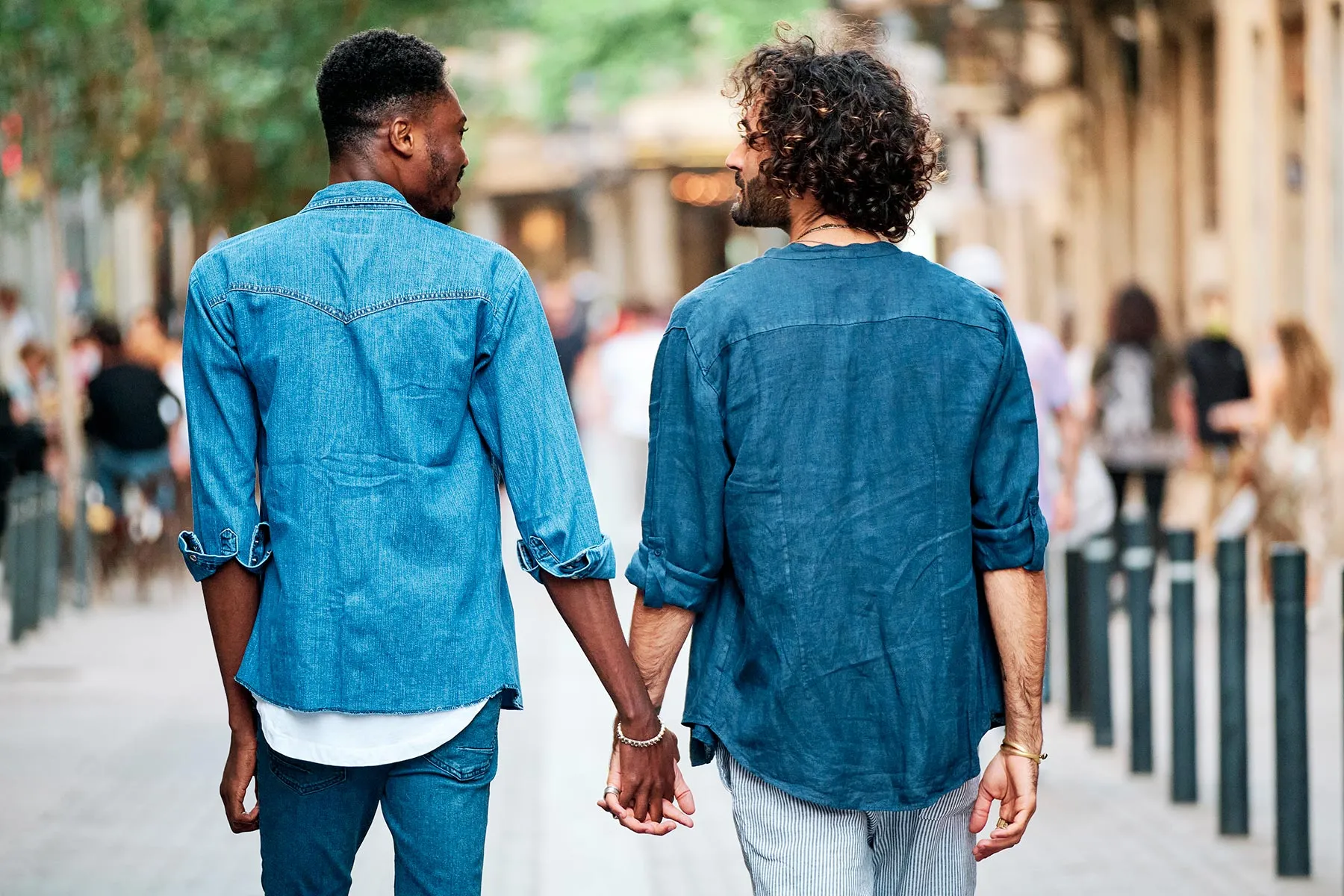 photo of gay, multiethnic couple