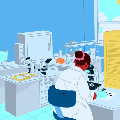 illustration of medical research