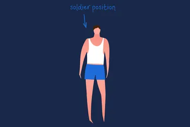 The soldier position can help with acid reflux. Photo credit: iStock/Getty Images