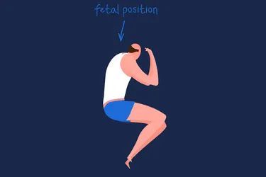 Fetal position is a much more common choice for women than men. Photo credit: iStock/Getty Images