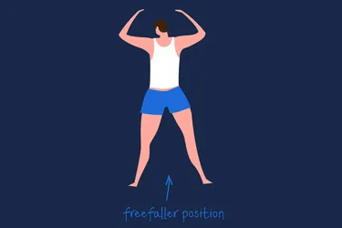Freefall position can lead to low back and neck pain. Photo credit: iStock/Getty Images