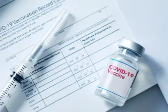 photo of vaccine card