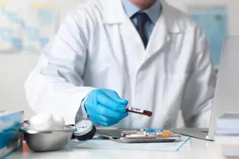 photo of blood test