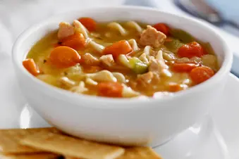 photo of bowl of hot soup